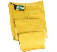 Profili di Toscana.Pantalone Uomo Velluto Duca Visconti di Modrone Elasticizzato.Taglie Forti.Made in Italy (62, Giallo)
