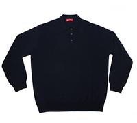 profili di Toscana, Polo Uomo Taglie Forti Merinos 50% Made in Italy (Blu, 5XL)