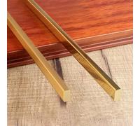 Profili di transizione in ottone per pavimenti in legno e piastrelle, profili di finitura robusti, listelli di soglia lucidati/spazzolati, 5 x 10 mm, soluzioni per pavimenti in ottone resistente