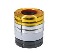 Profili flessibili per finiture, 1pcs Flessibile autoadesivo laminato perline protezione angolare modanatura rivestimento 5 m multicolore dimensioni multiple(Silver,6cm)