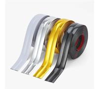 Profili flessibili per finiture, Laminato del metallo che borda le larghezze multicolori 2-6cm della disposizione autoadesiva parete e dell'angolo 5m 2mm(Silver,4cm)