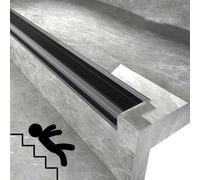 Profili Per Scalas Con Scanalatura Antiscivolo，Autoadesivo a forma di L Listello Angolare Profilo per Bordi Scale，Facile da installare e resistente all'usura，Proteggi la tua famiglia e i tuoi figli(Bl