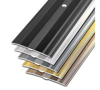 Profili piatti con viti Listelli di transizione for pavimenti in alluminio Soglie metalliche Protezione decorativa for soglie interne ed esterne(Gold,10PCS 90cm/3ft)