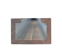 Profilo a C in alluminio 500 mm (0,5 m) adatto per viti anodizzate M6 da 14 mm x 10 mm.