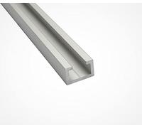 Profilo a C in alluminio M10, adatto per vite da 22 x 13 mm, anodizzato, guida a T (lunghezza 1 m (100 cm, 1000 mm)