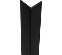 Profilo a H 1,5 m 25x25x1 mm in pvc nero opaco Nero opaco