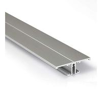 Profilo a LED in alluminio anodizzato, per strisce LED, Up/Down, 2 m, con copertura lattiginosa resistente ai raggi UV, per strisce LED fino a max. 10 mm