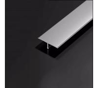 Profilo A T In Alluminio, 3 Pezzi × 90 Cm, Striscia Divisoria Piatta, Per Soglie Delle Porte E Per Colmare Gli Spazi Vuoti Tra Le Doghe In Laminato E Le Piastrelle(Silver,6mm*90cm)