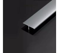 Profilo A T In Alluminio, 3 Pezzi × 90 Cm, Striscia Divisoria Piatta, Per Soglie Delle Porte E Per Colmare Gli Spazi Vuoti Tra Le Doghe In Laminato E Le Piastrelle(Iron Gray,8mm*90cm)