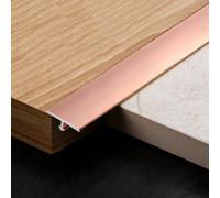 Profilo a T in alluminio - Rose d Floor Trim per giunti - 1,2 cm x 250 cm battiscopa e parete Ed hing Strip