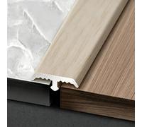 Profilo a T in Alluminio, Striscia di Transizione per Pavimenti e Docce | Design a T Resistente per Dividere al Meglio gli Spazi Ottimo Riempimento Fessure con Una Finitura Elegante