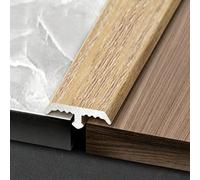 Profilo a T in Alluminio, Striscia di Transizione per Pavimenti e Docce | Design a T Resistente per Dividere al Meglio gli Spazi Ottimo Riempimento Fessure con Una Finitura Elegante