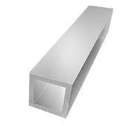 Profilo a tubo quadrato in alluminio lungo 245 mm, for progetti fai-da-te e sistemi di raffreddamento(10x10x1mm)