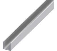Profilo a U Alluminio Argento Satinato Mm 8 x 8X1 M 2 5 Pezzi Alfer