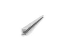 Profilo a U in alluminio, Profilo in alluminio a forma di U 13 mm x 10 mm x 3 mm 50 cm for cornici fai da te Strisce for bordi in vetro 2 pezzi(50cm x1piece)