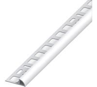 Profilo ad Angolo Jolly Alluminio Argento Satinato Mm 8 x 2 5 M 5 Pezzi