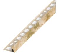 Profilo ad Angolo Jolly PVC Beige Marmorizzato Mm 8 x 2 5 M 5 Pezzi Alfer