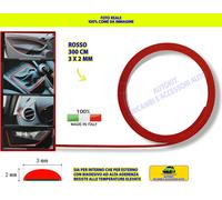 Profilo Adesivo 3 mm Colore Auto Tuning Rosso Striscia Adesivo Interni esterni