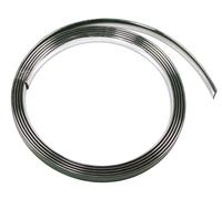 Profilo adesivo cromato - 4 m - 21 mm