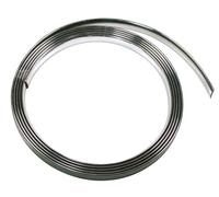 Profilo adesivo cromato - 4 m - 21 mm