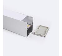 Profilo Alluminio a Sospensione 2m per Striscia LED fino a 22mm