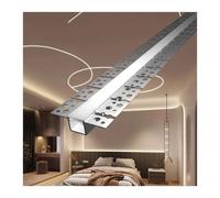 Profilo Alluminio ALFA Flessibile 2 mt per Cartongesso Cover Opaca in Silicone