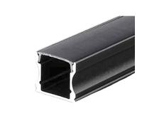Profilo Alluminio Alta Profonda 17,2X14,4mm Colore Nero Completo Di Copertura