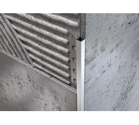 Profilo ALLUMINIO angolo quadro per piastrelle. Barra 2.5 M