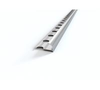 Profilo ALLUMINIO angolo tondo per piastrelle. Barra 2.5 M