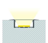 Profilo Alluminio da Incasso per Striscia LED fino a 31mm