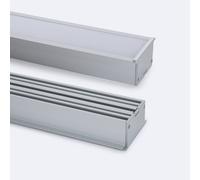 Profilo Alluminio da Incasso XL per Striscia LED fino a 45mm