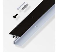 Profilo Alluminio Gradino Scala Paragradino Pavimento Parquet 100CM + Kit Fissag