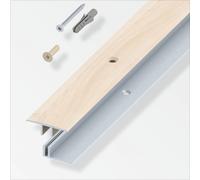 Profilo Alluminio Gradino Scala Paragradino Pavimento Parquet 100CM + Kit Fissag
