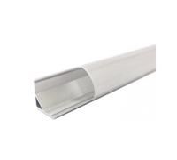 Profilo Alluminio Grigio Angolare Strip LED Barra 2 Metri OPT5150
