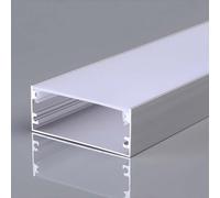 Profilo Alluminio Largo 50X20mm Standard Spazio Led Max 48mm Con la Copertura