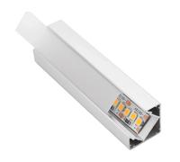 Profilo alluminio LED angolare cover opale 2 m Alluminio
