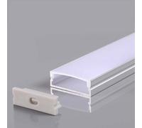 Profilo Alluminio Media 30X10mm Standard Spazio Led Max 27mm con la Copertura