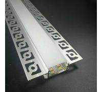 PROFILO ALLUMINIO PER STRISCE LED DA 2MT OPACO CARTONGESSO VT-8101-LED3359 V-TAC