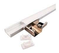 PROFILO ALLUMINIO per striscia strip led PIATTO ANGOLARE FLESSIBILE 0,5-1-2 Mt [EEK: A+++]
