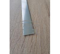 Profilo alluminio piatto argento 40x4 mm lunghezza 2 m