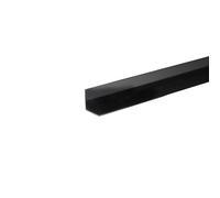 Profilo angolare 1 m 10x10 mm in pvc nero opaco Nero opaco