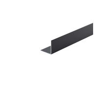 Profilo angolare 1 m alluminio 10x10x1000 mm nero opaco
