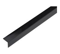 Profilo angolare a L 1 m 20x20 mm in pvc nero opaco Nero opaco