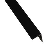Profilo angolare a L adesivo 1 m 20x20 mm in pvc nero lucido