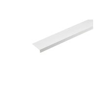 Profilo angolare a L adesivo 1 m 20x8 mm in pvc bianco opaco