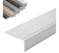 Profilo Angolare Alluminio Per Scale Profilo Di Protezione Forma Di L | Profilo per Bordi per Scale Gradini Profilo Angolare Antiscivolo per Scale Interne ed Esterne