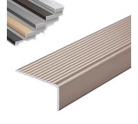 Profilo Angolare Alluminio Per Scale Profilo Di Protezione Forma Di L | Profilo per Bordi per Scale Gradini Profilo Angolare Antiscivolo per Scale Interne ed Esterne