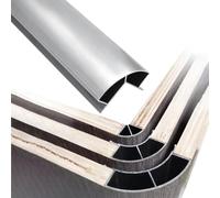 Profilo Angolare Arco Profilo Raccordo Curvo Quarto Cerchio | Profilo Raccordo Arrotondato Angoli Interni Pannelli Legno, Lunghezze: 1 1.2 1.4 1.6 1.8 2.0 m(R35mm (1 3/8"),L0.6m(2ft))
