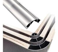 Profilo Angolare Arco Profilo Raccordo Curvo Quarto Cerchio | Profilo Raccordo Arrotondato Angoli Interni Pannelli Legno, Lunghezze: 1 1.2 1.4 1.6 1.8 2.0 m(R50 mm (2"),L1.7m(5.6ft))