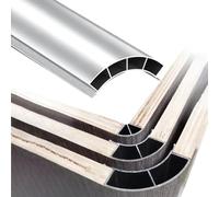 Profilo Angolare Arco Profilo Raccordo Curvo Quarto Cerchio | Profilo Raccordo Arrotondato Angoli Interni Pannelli Legno, Lunghezze: 1 1.2 1.4 1.6 1.8 2.0 m(R70 mm (2 3/4"),L1.1m(3.6ft))